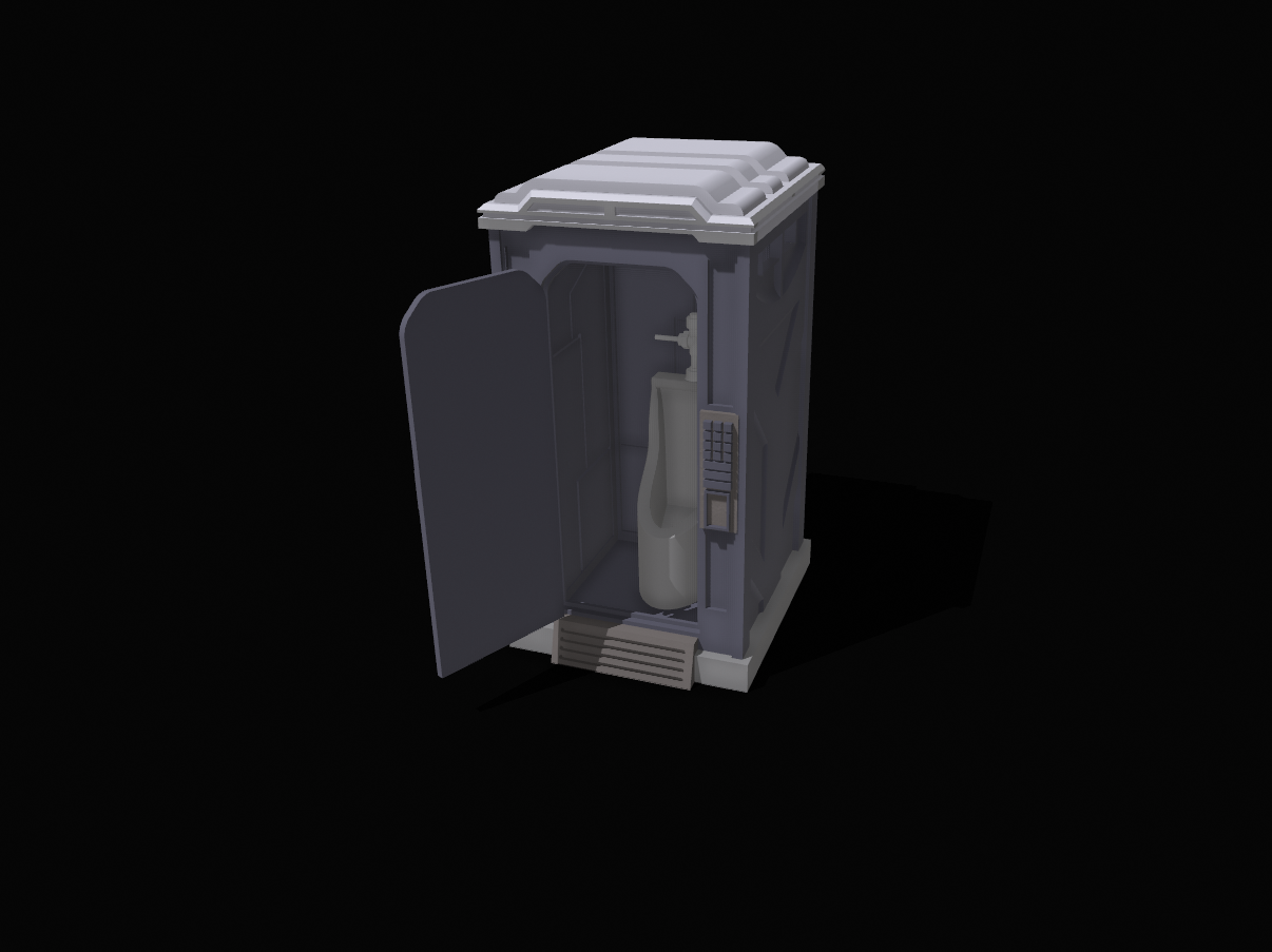 1:12 Scale Cyber Punk Porto Potty