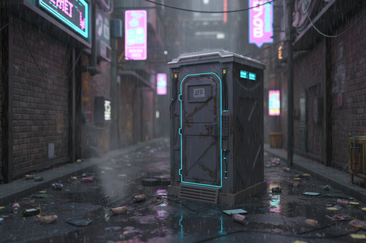1:12 Scale Cyber Punk Porto Potty