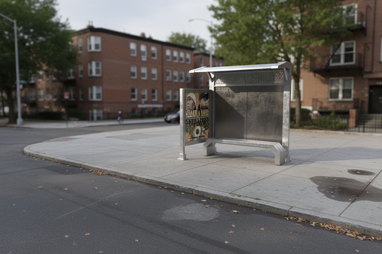 1:12 Scale Urban Bus Stop – 3D Printable STL File