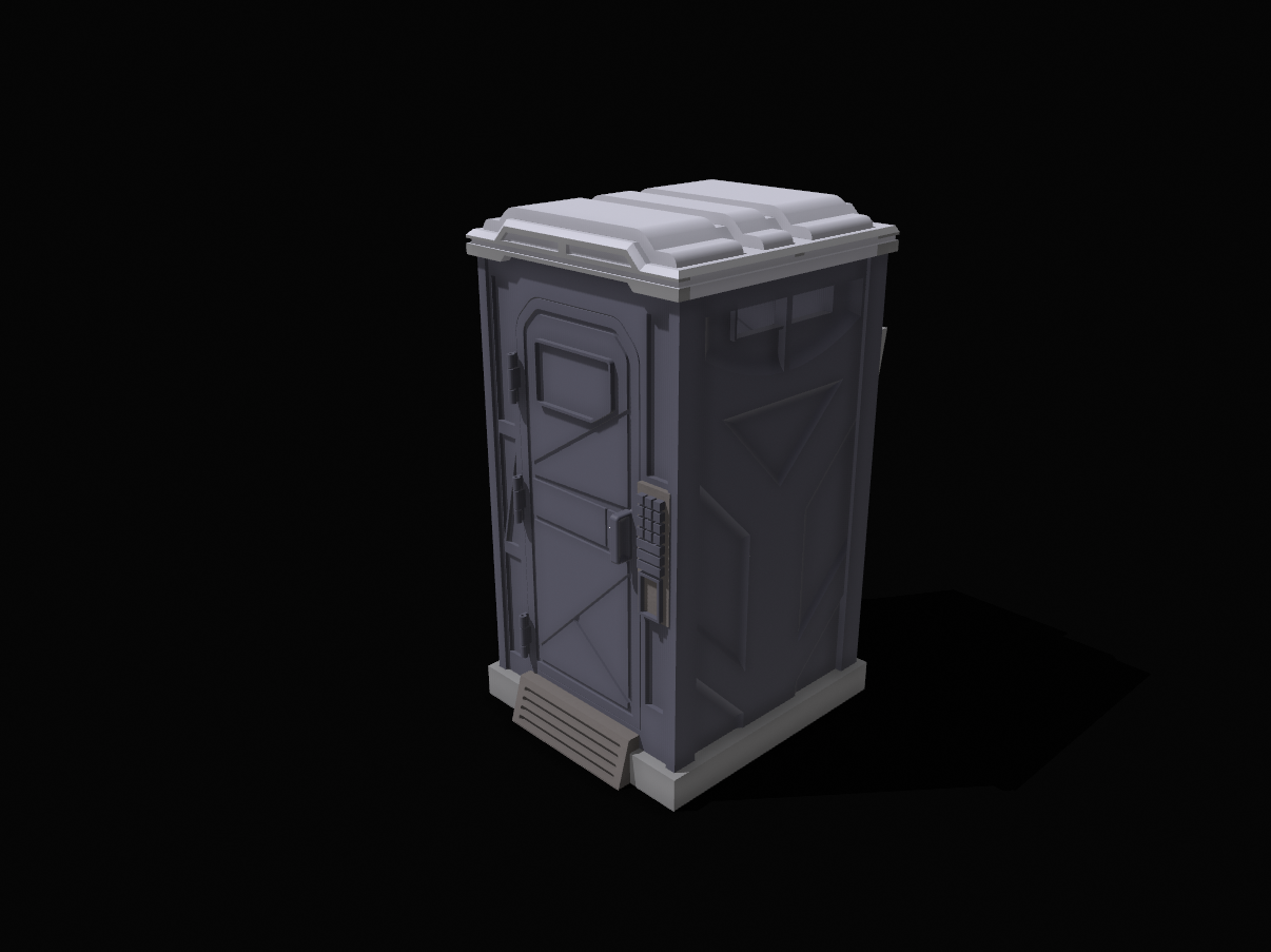 1:12 Scale Cyber Punk Porto Potty