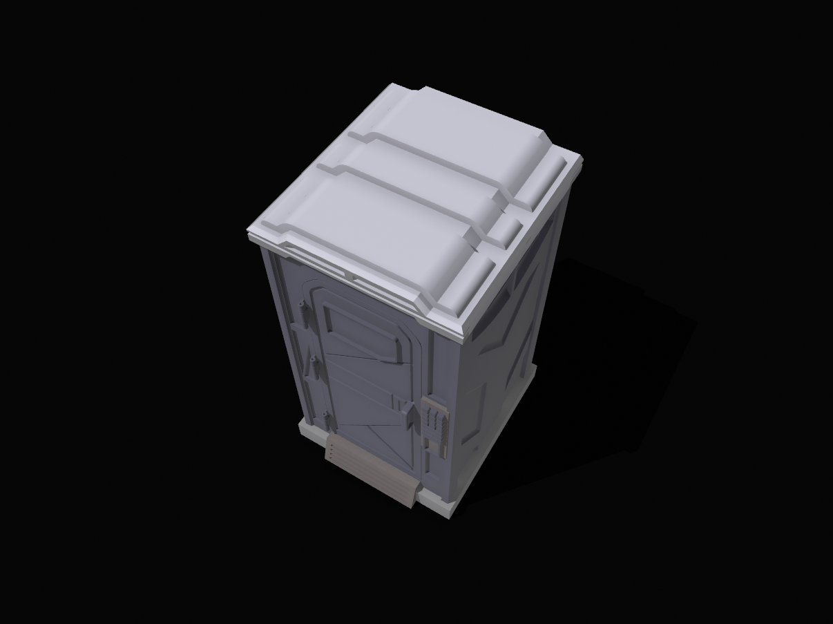 1:12 Scale Cyber Punk Porto Potty