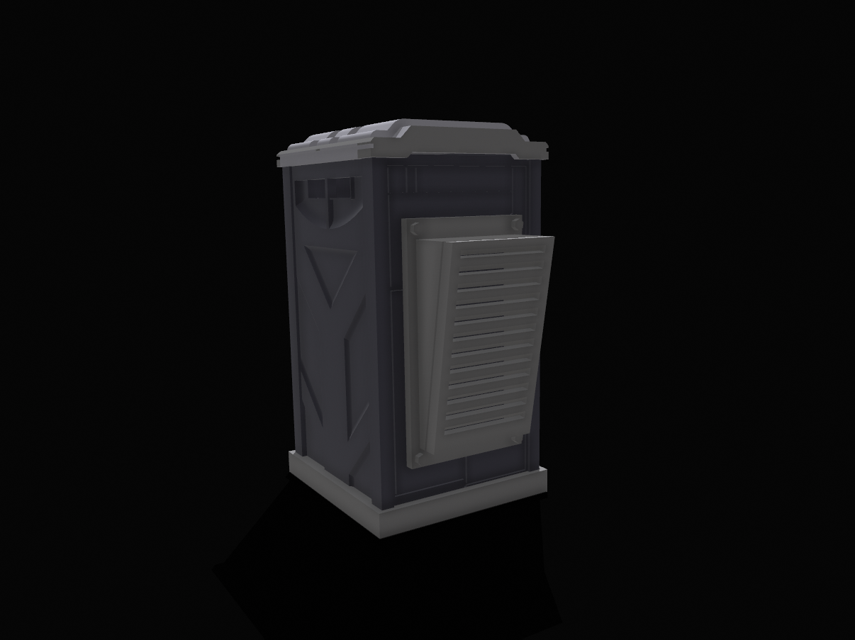 1:12 Scale Cyber Punk Porto Potty