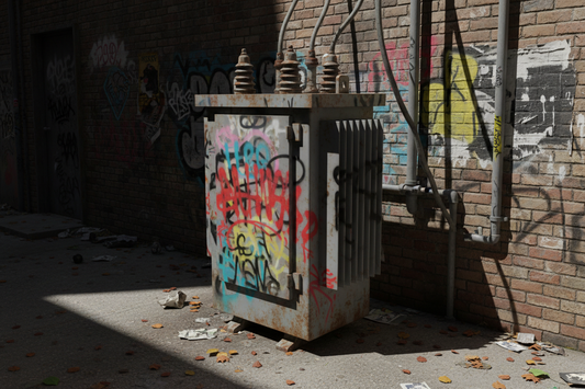 1:12 Scale Utility Transformer Box STL – Miniature Diorama Prop