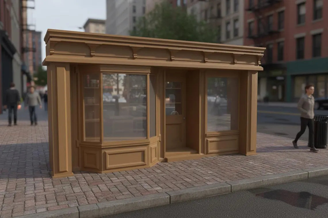 1:12 Scale Vintage Storefront Diorama STL