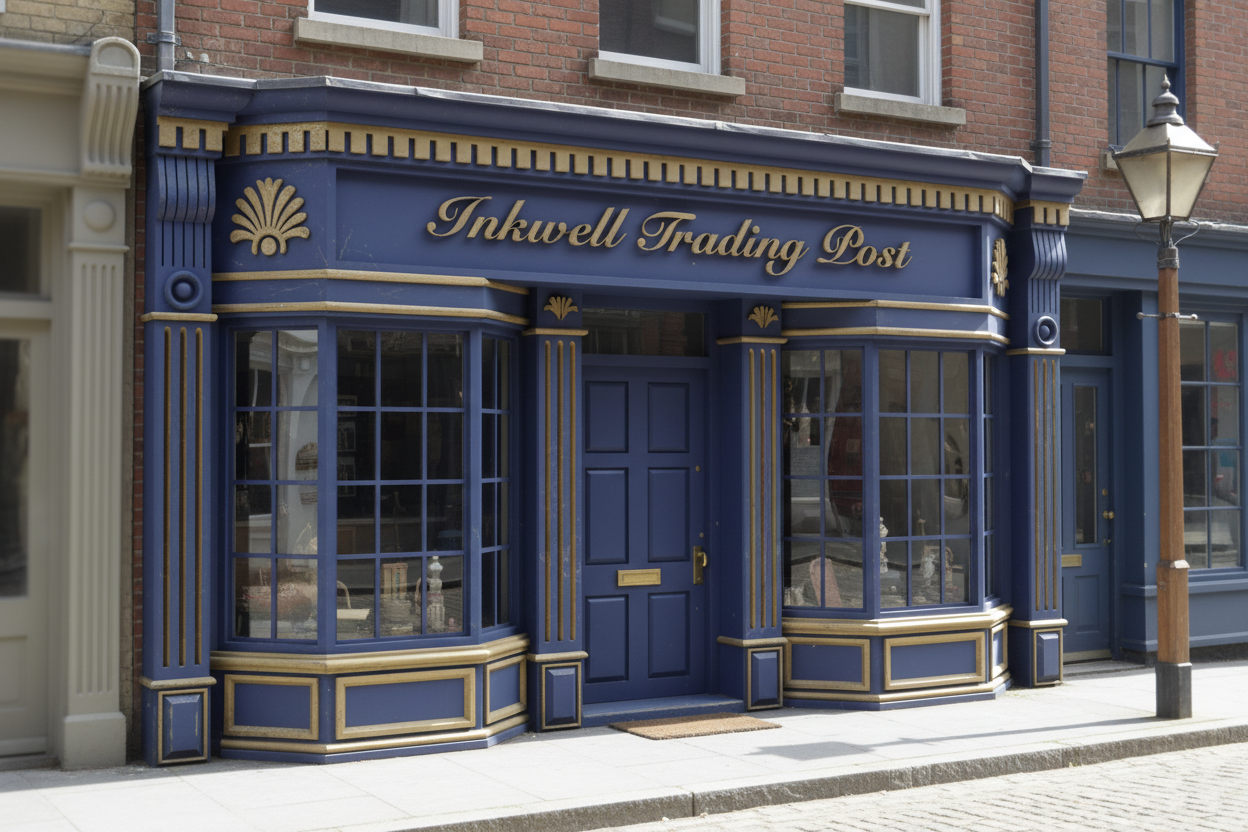 InkWell Trading Post Diorama STL | 1:12 Scale Storefront (Digital Download)