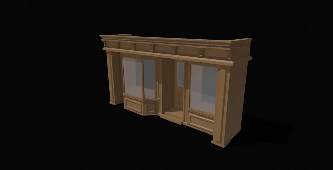 1:12 Scale Vintage Storefront Diorama STL