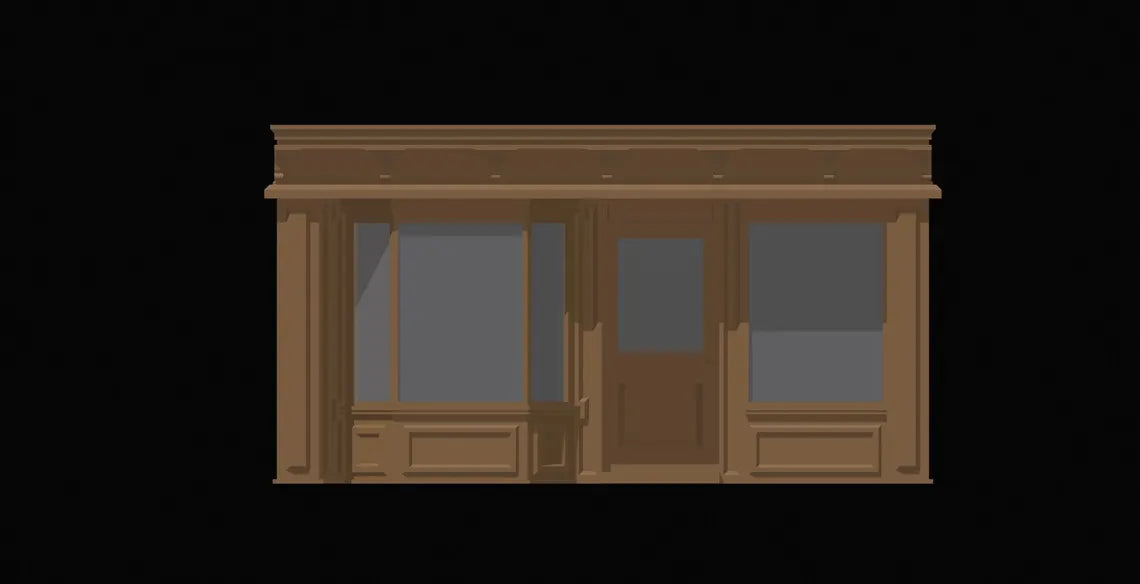 1:12 Scale Vintage Storefront Diorama STL