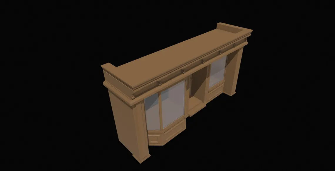 1:12 Scale Vintage Storefront Diorama STL