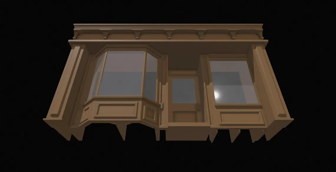 1:12 Scale Vintage Storefront Diorama STL