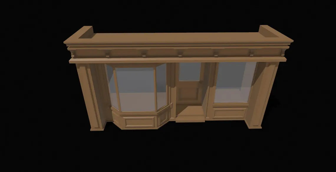 1:12 Scale Vintage Storefront Diorama STL